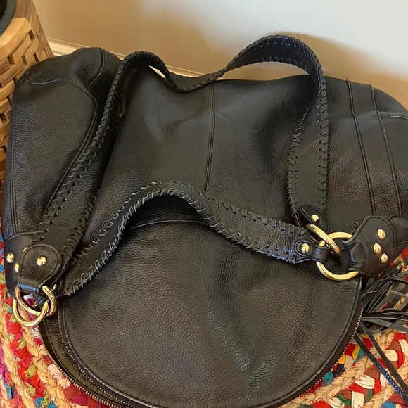 Onna Ehrlich Rachel Black Leather Hobo Bag - Picture 4 of 9